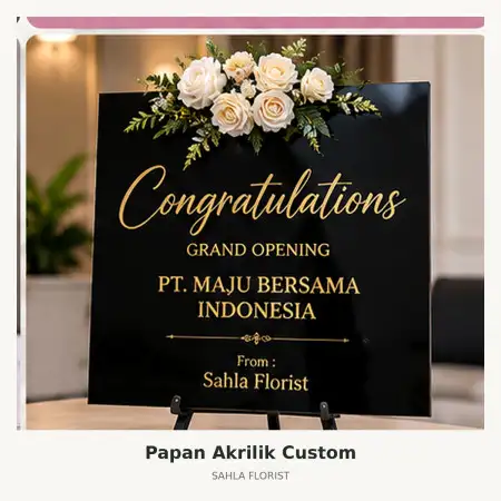 Papan Bunga Akrilik Gandaria City